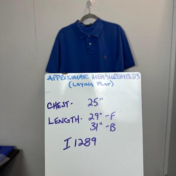 Vintage Polo PRL Ralph Lauren Blue Polo Shirt XXL - Picture 12 of 12